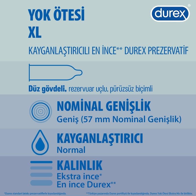Durex Yok Ötesi XL Prezervatif 10'lu