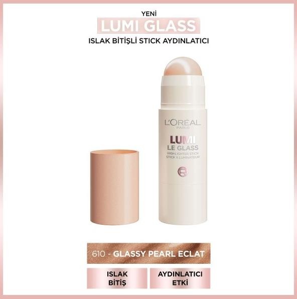 L'Oréal Paris Lumi Glass Islak Bitişli Stick Aydınlatıcı - 610 Glassy Pearl Eclat