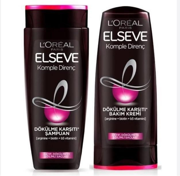 L'Oréal Paris Elseve Komple Direnç Dökülme Karşıtı Şampuan 360 ml+ Bakım Krem 175 ml Set