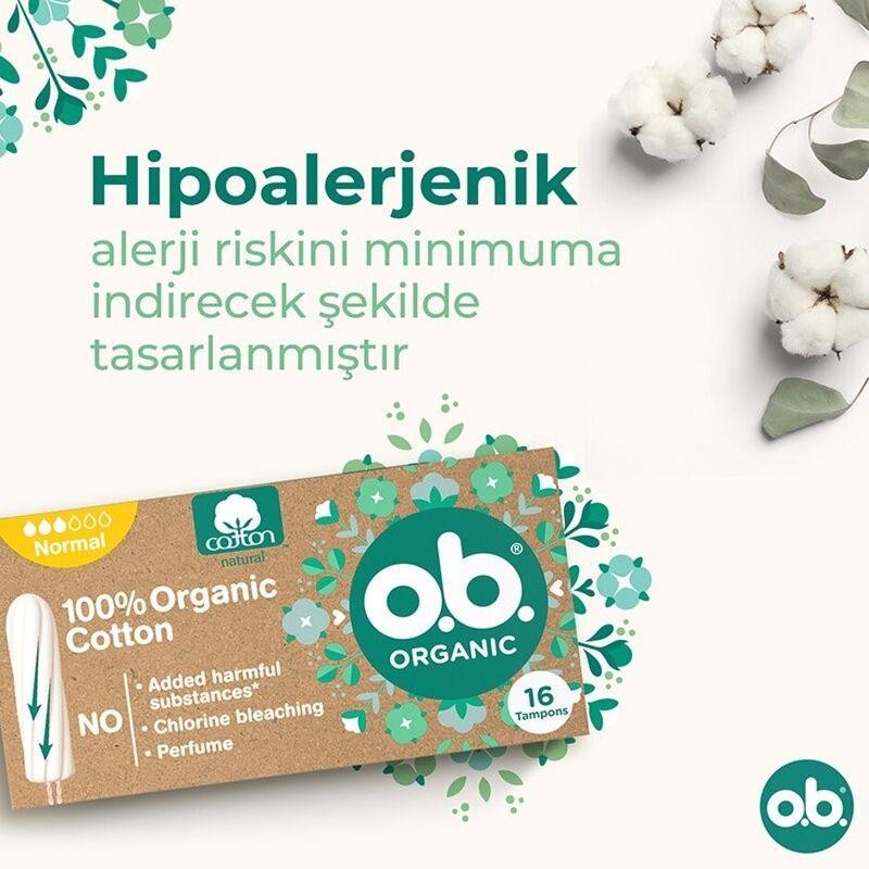 O.B Organic Normal Tampon 16'lı