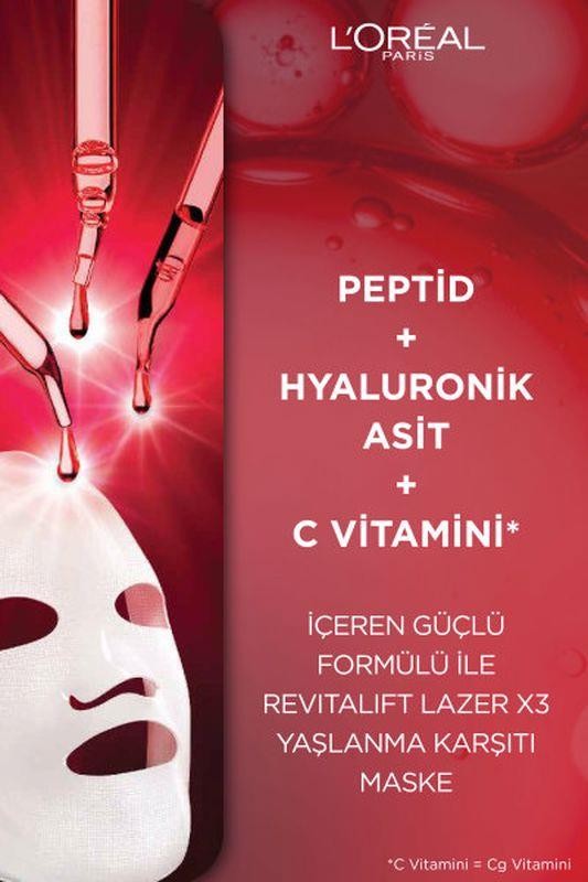 L'Oréal Paris Revitalift Lazer X3 Yaşlanma Karşıtı Maske