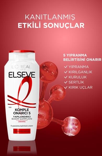 L'Oréal Paris Elseve Komple Onarıcı 5 Yapılandırıcı Bakım Şampuanı 300 ml