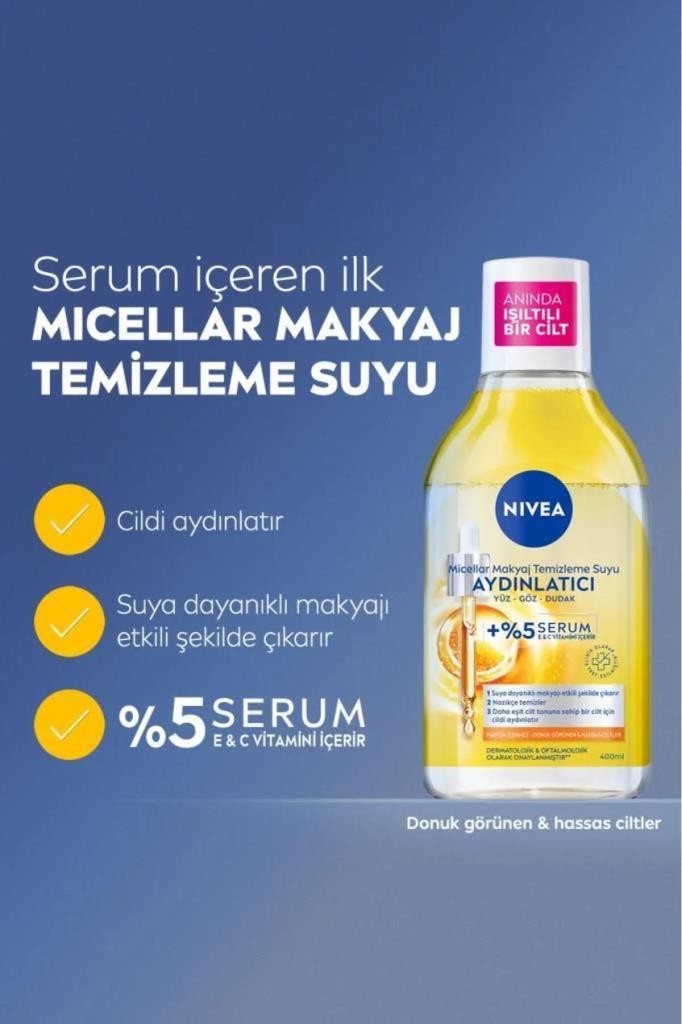 Nivea Aydınlatıcı Micellar Makyaj Temizleme Suyu 400 ml 