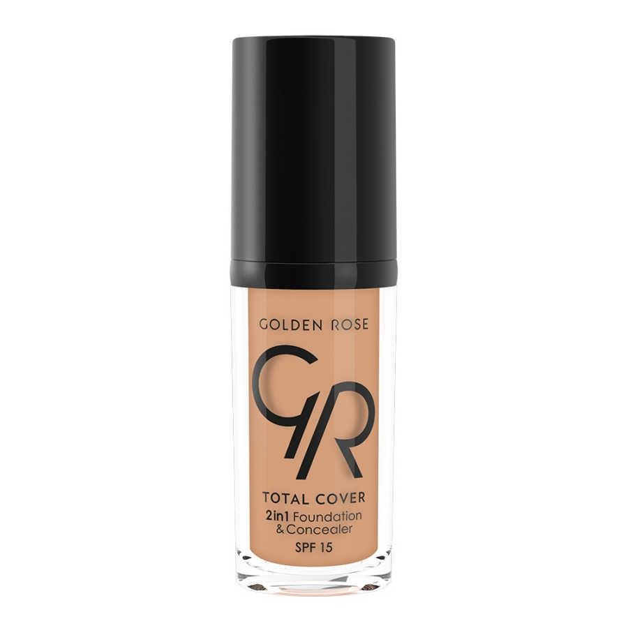 Golden Rose Total Cover 2'si 1 Arada Fondöten ve Kapatıcı 30 ml - 16 Warm Honey