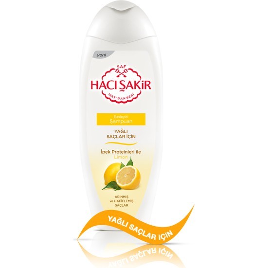 Hacı Şakir Yağlı Saçlar İçin Limon Besleyici Şampuan 500 ml