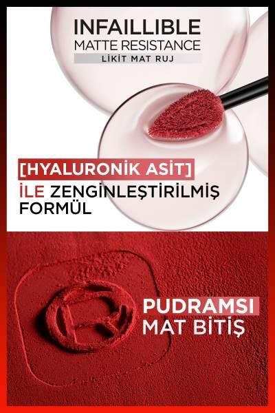 Loreal Paris Infaillible Matte Resistance Likit Mat Ruj - 420 Le Rouge Paris 