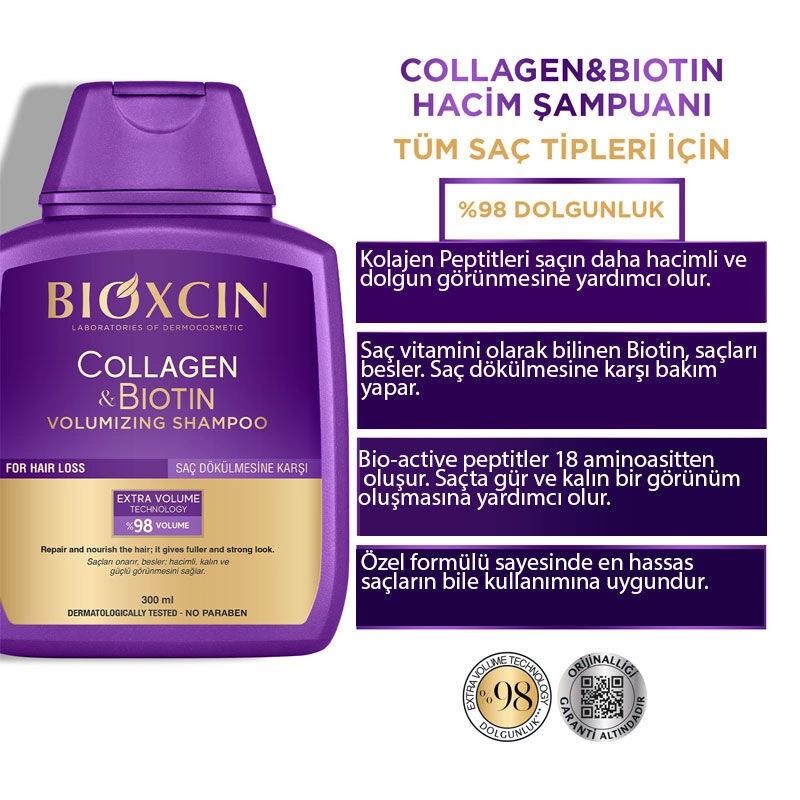 Bioxcin Collagen & Biotin Hacim Şampuanı 300 ml 3 Al 2 Öde