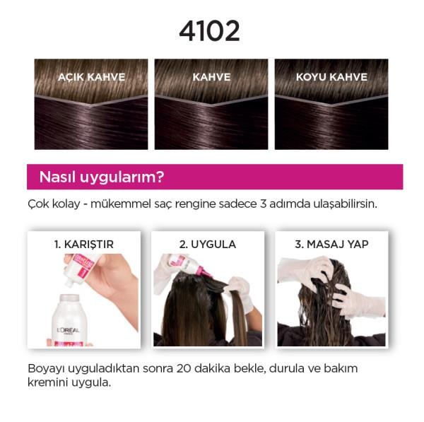 L’Oréal Paris Casting Crème Gloss Saç Boyası - 4102 Cool Kestane