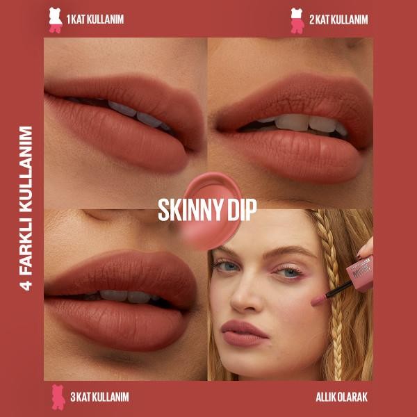 Maybelline New York Super Stay Teddy Tint Ruj 15 Skinny Dip