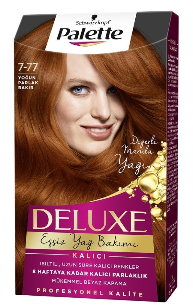 Palette Deluxe Saç Boyası 7-77 Yoğun Parlak Bakır