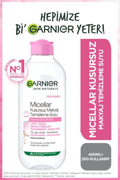 Garnier Micellar Kusursuz Makyaj Temizleme Suyu 200 ml