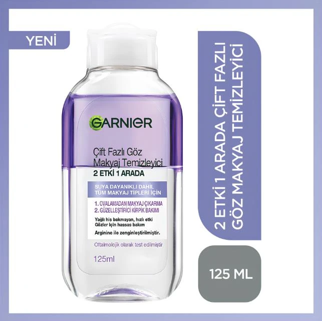 Garnier Çift Fazlı Göz Makyaj Temizleyicisi 2 Etki 1 Arada 125 ml