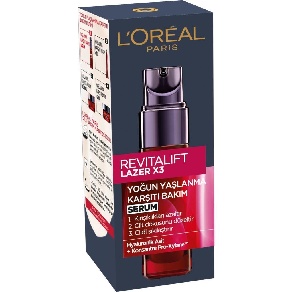 L’Oréal Paris Revitalift Lazer X3 Yoğun Yaşlanma Karşıtı Bakım Serumu 30 ml