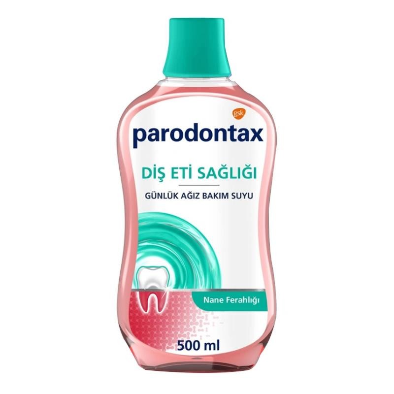 Parodontax Nane Ferahlığı Günlük Diş Eti Bakımı Alkolsüz Ağız Çalkalama Suyu 500 ml