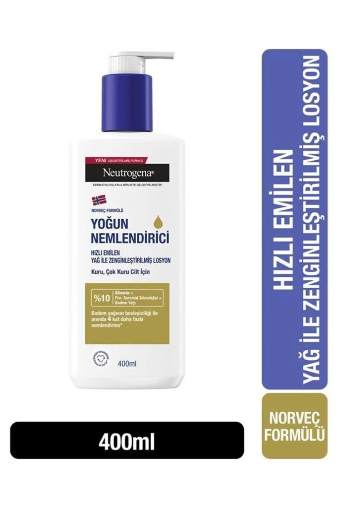 Neutrogena Yağ ilei Zenginleştirilmiş Yoğun Nemlendirici Losyon 400 ml 