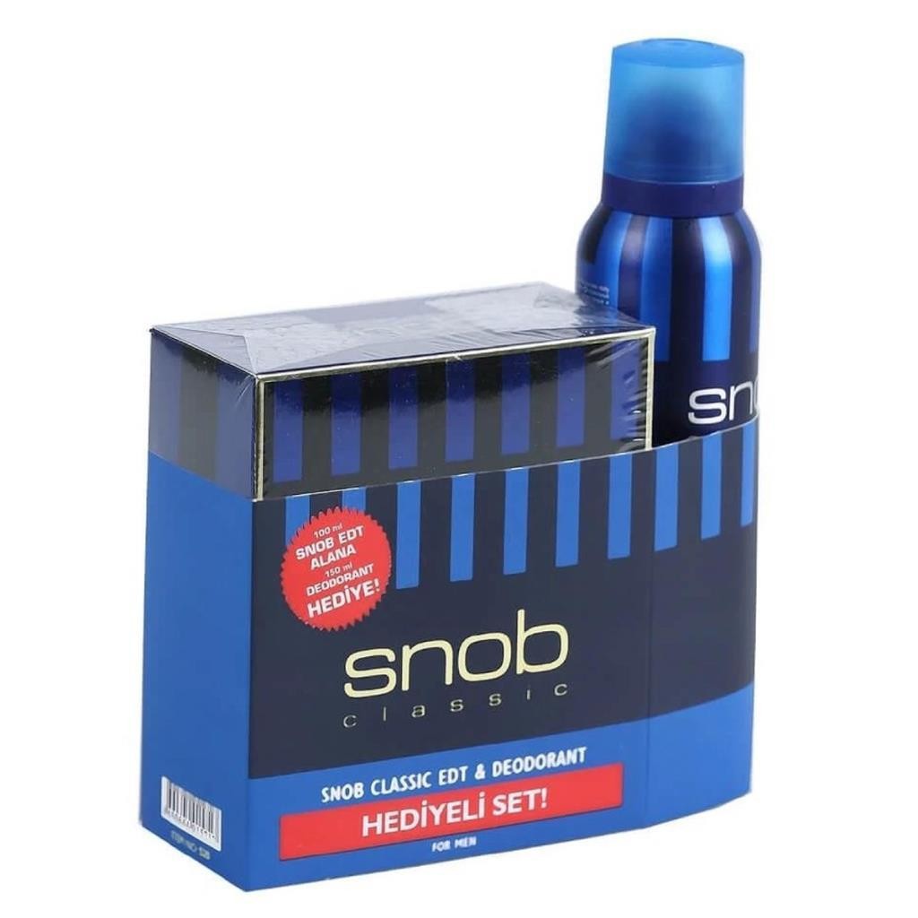 Snob Classic Edt 100 ml + Deodorant 150 ml Hediyeli Kofre