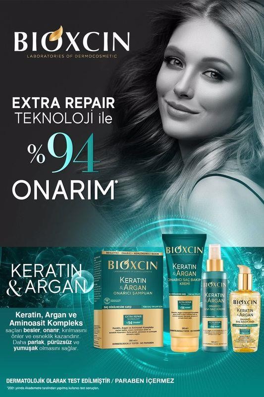 Bioxcin Keratin Argan Onarıcı Saç Bakım Kremi 250 ml