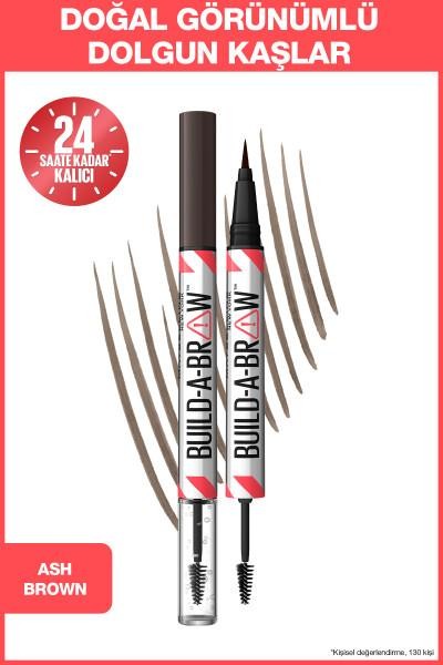 Maybelline New York Build a Brow 2in1 Kaş Kalemi ve Jeli Ash Brown