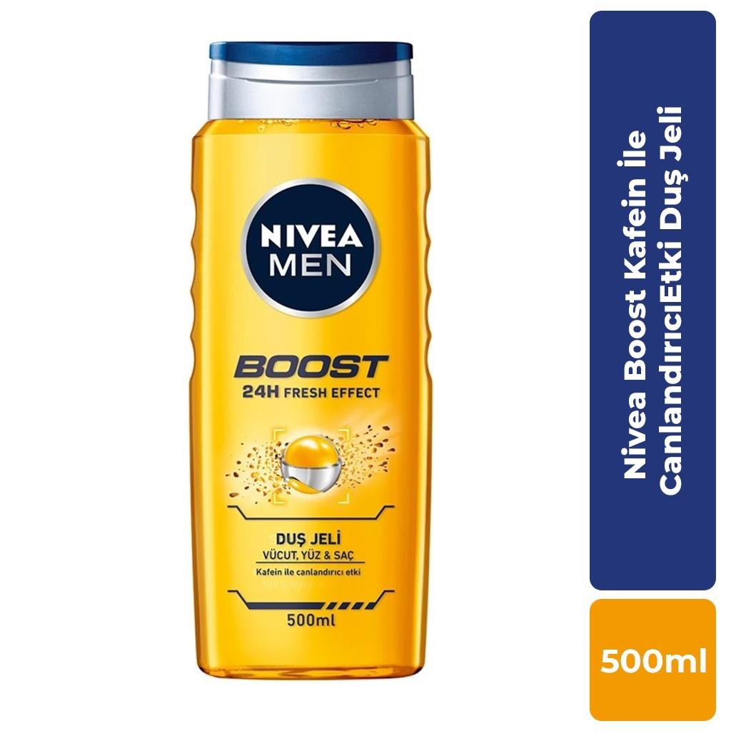 Nivea Men Boost Kafein ile Canlandırıcı Etki Duş Jeli 500 ml