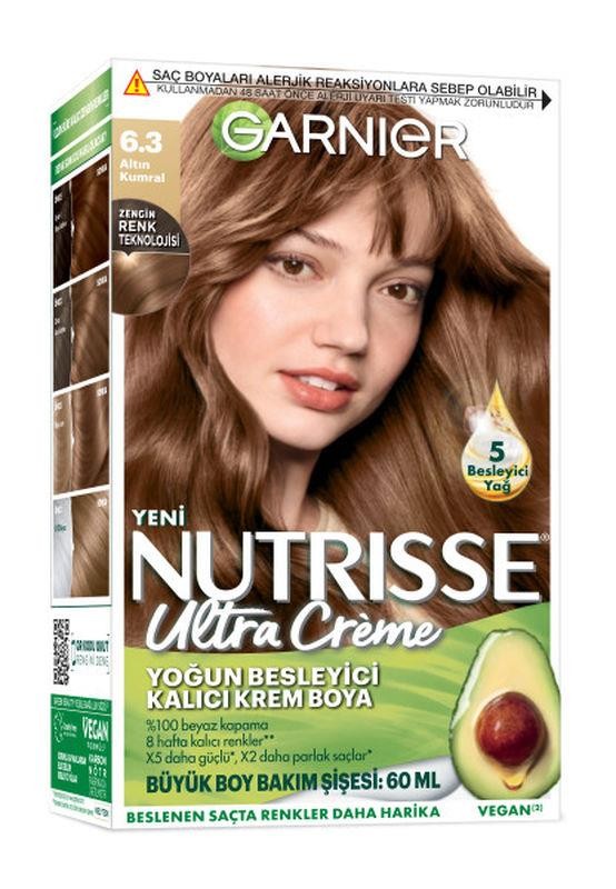 Garnier Nutrisse Yoğun Besleyici Kalıcı Krem Saç Boyası - 6.3 Altın Kumral