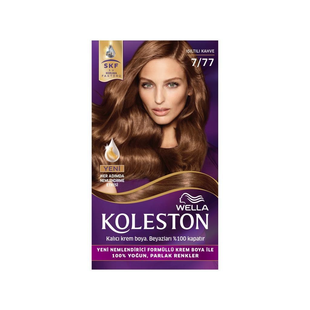 Koleston Set Krem Saç Boyası 7.77 Işıltılı Kahve