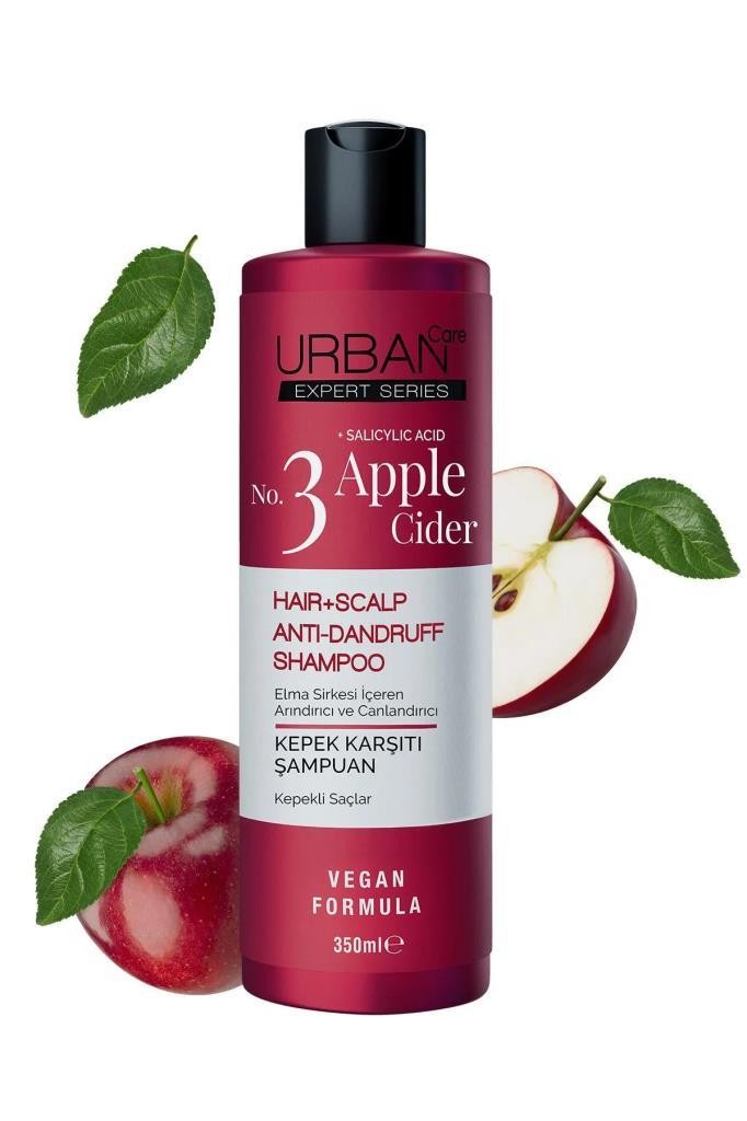 Urban Care No 3 Elma Sirkesi İçeren Arındırıcı ve Canlandırıcı Kepek Karşıtı Şampuan 350 ml