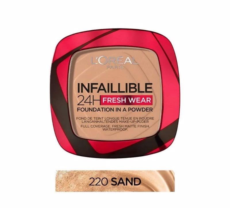 L’Oréal Paris Infaillible 24H Fresh Wear Pudra Fondöten 220 Sand