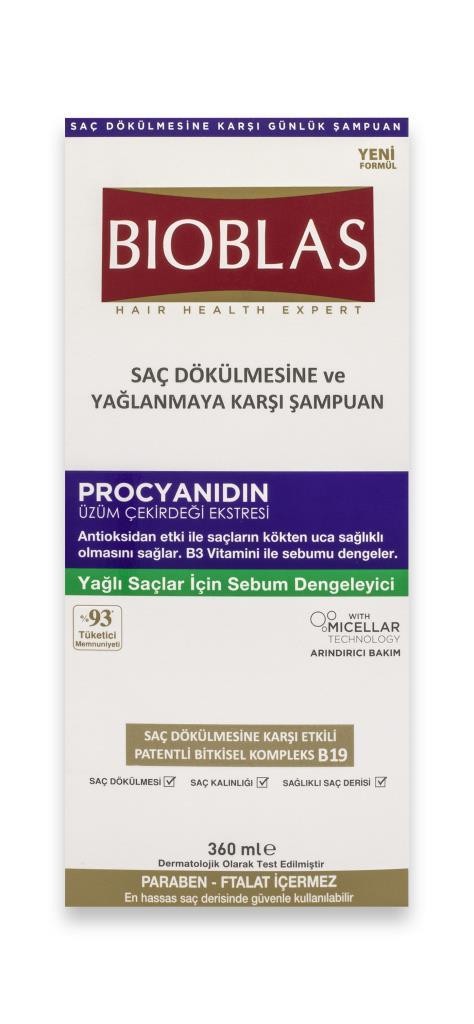 Bioblas Procyanidin Yağlanmaya Karşı Şampuan 360 ml