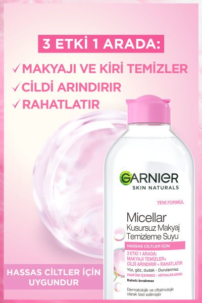 Garnier Micellar Kusursuz Makyaj Temizleme Suyu 200 ml