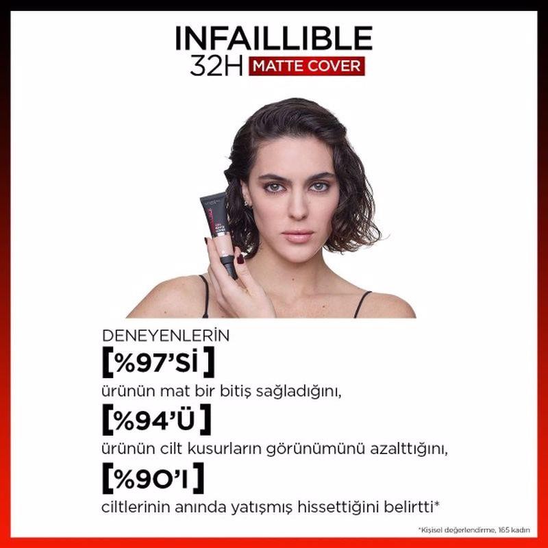 L'Oréal Paris Infaillible 32H Matte Cover Yüksek Kapatıcı Fondöten - 115 Watm Undertone