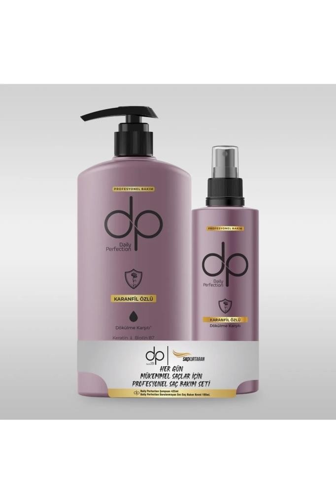 Dp Daily Perfection Karanfil Şampuan 425 ml + Karanfil Sıvı Saç Kremi 180 ml 