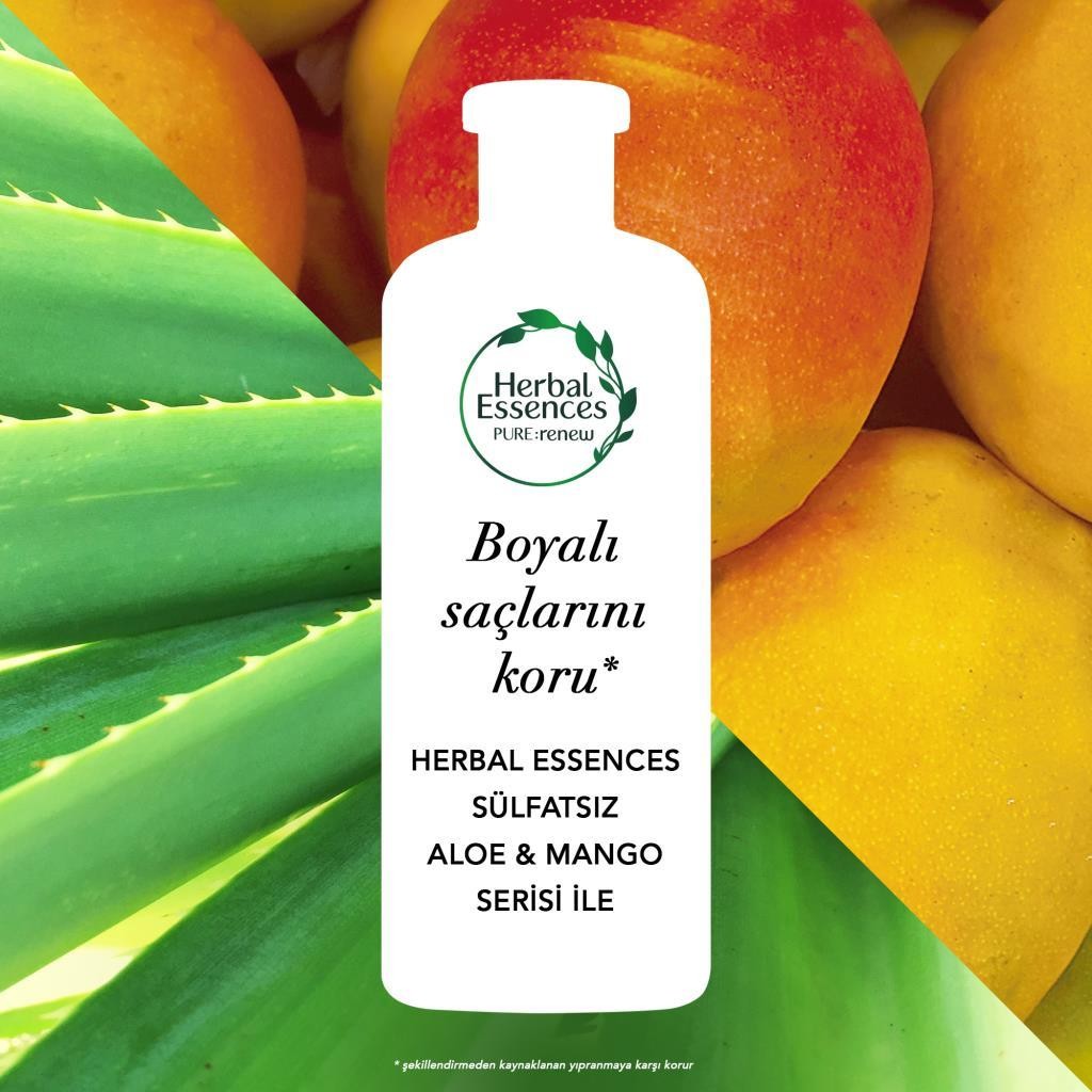 Herbal Essences Aloe Gücü + Mango Sülfatsız Şampuan 380 ml