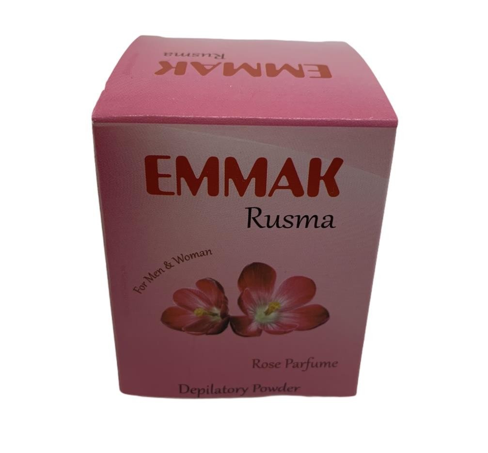 Emmak Rusma Gül Kokulu Tüy Dökücü Toz Depilatuar 80gr + 5gr
