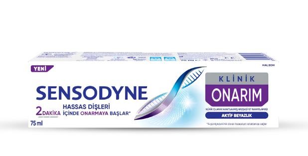 Sensodyne Klinik Onarım Aktif Beyazlık Diş Macunu 75 ml