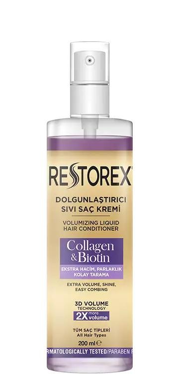Restorex Collagen&Biotin Dolgunlaştırıcı Sıvı Saç Kremi 200 ml