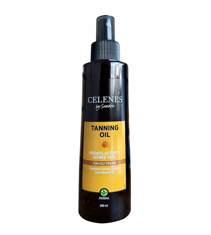 Celenes Herbal Tanning Oil Bronzlaştırıcı Güneş Yağı 200 ml