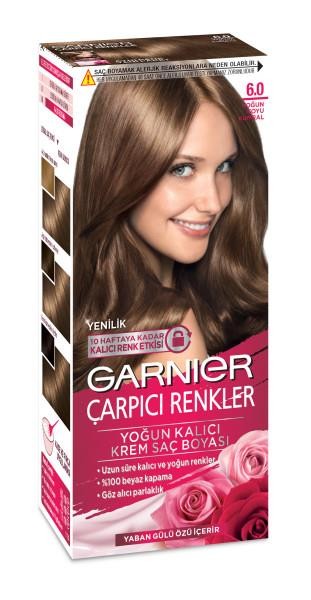 Garnier Çarpıcı Renkler Krem Saç Boyası - 6.0 Yoğun Koyu Kumral