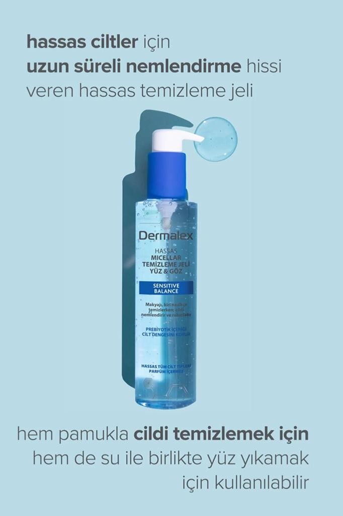 Dermalex Sensitive Balance Hassas Micellar Temizleme Jeli 200 ml