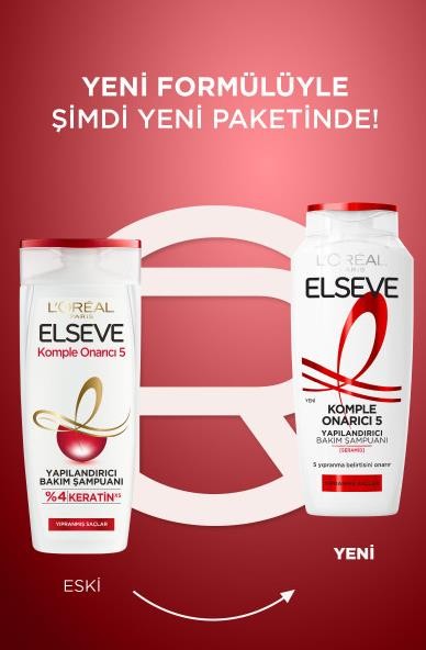 L'Oréal Paris Elseve Komple Onarıcı 5 Yapılandırıcı Bakım Şampuanı 300 ml