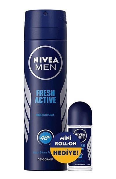 Nivea Men Fresh Deodorant 150 Ml + Roll-On 25 Ml Hediyeli
