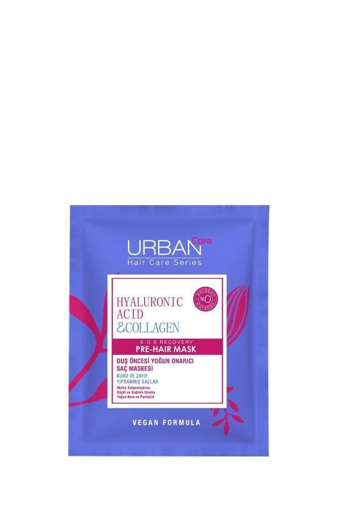 Urban Care Hyaluronic Acid & Collagen Duş Öncesi Yoğun Onarıcı Saç Maskesi 50 ml