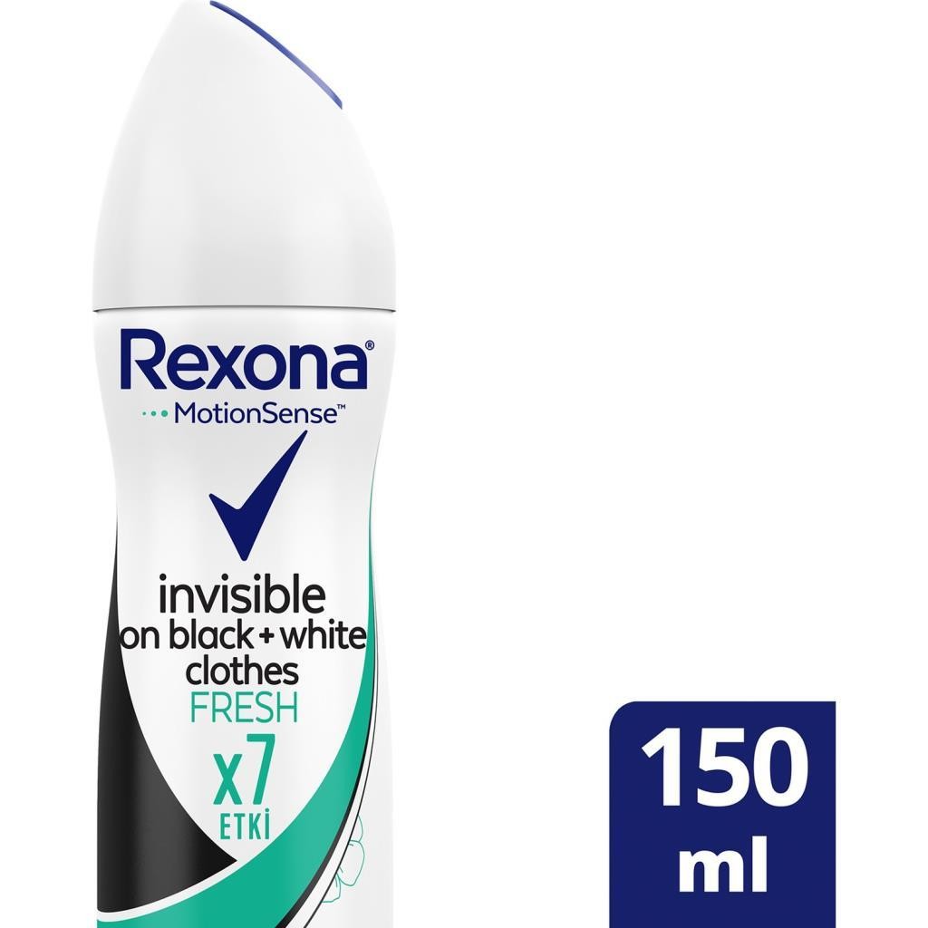 Rexona Invisible Black & White Fresh Kadın Deodorant 150 ml
