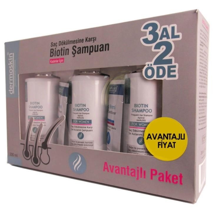 Dermoskin For Women Biotin Şampuan 200ml 3 Al 2 Öde