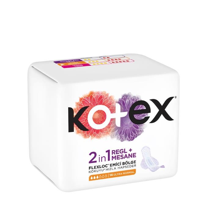 Kotex 2'in 1 Regl+Mesane Ultra Normal 14 Adet