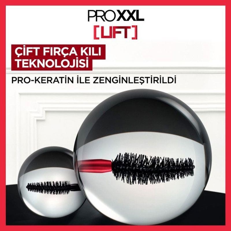 L'Oréal Paris Pro XXL Lift Çift Taraflı Maskara - Sİyah Kirpik Lifting Etkisi