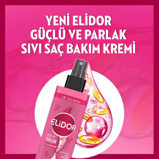 Elidor Sıvı Saç Kremi Güçlü ve Parlak 200 ml