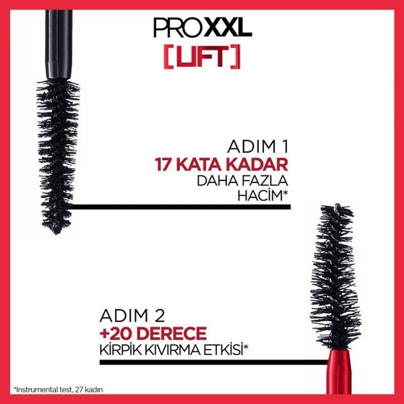 L'Oréal Paris Pro XXL Lift Çift Taraflı Maskara - Sİyah Kirpik Lifting Etkisi