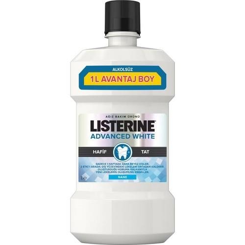Listerine Advanced White Hafif Tat Nane Ağız Bakım Suyu 1 Litre