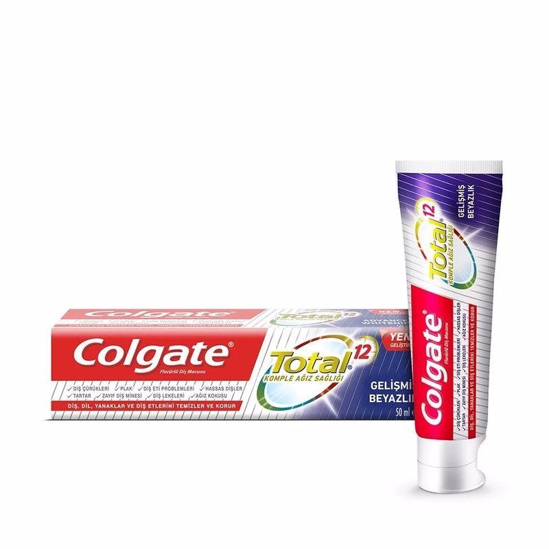 Colgate Total 12 Gelişmiş Beyazlık Diş Macunu 50 ml