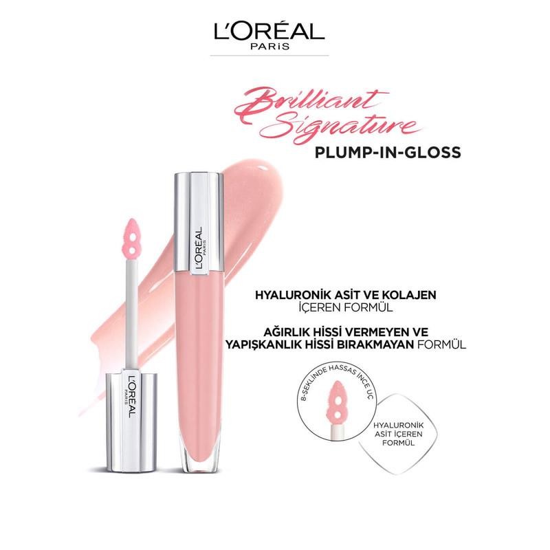 L’Oréal Paris Brilliant Signature Plump In Gloss Likit Ruj - 402 Soar